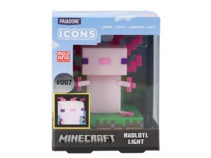 Lampička Minecraft Axolotl 007