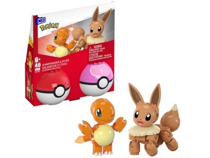 Mega Pokemon Charmander a Eevee Pokeballs