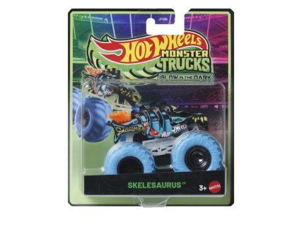 Hot Wheels Monster Trucks Glow in the Dark Skelesaurus
