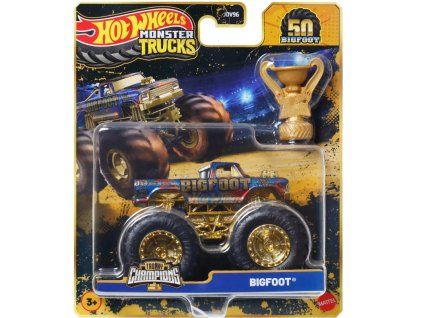 Hot Wheels Monster Trucks 50 Bigfoot Trophy Champions Bigfoot