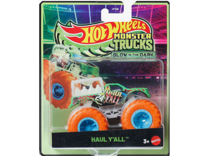 Hot Wheels Monster Trucks Glow In The Dark Haul Yall zelený