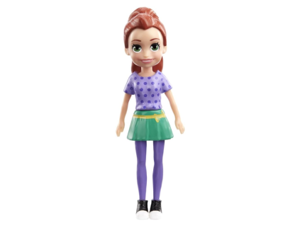 Panenka Polly Pocket Lila s puntíky