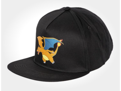Kšiltovka Pokémon Glurak černá