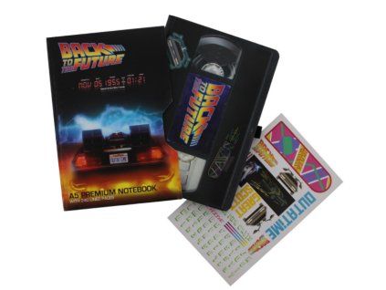 Mech Zápisník A5 Back to the future VHS retro edice